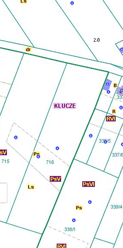 Przebieg granicy pomiędzy obszarami wsi Cieślin i Kwaśniów Dolny (CKd/2)