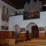 Widok na chór kościelny