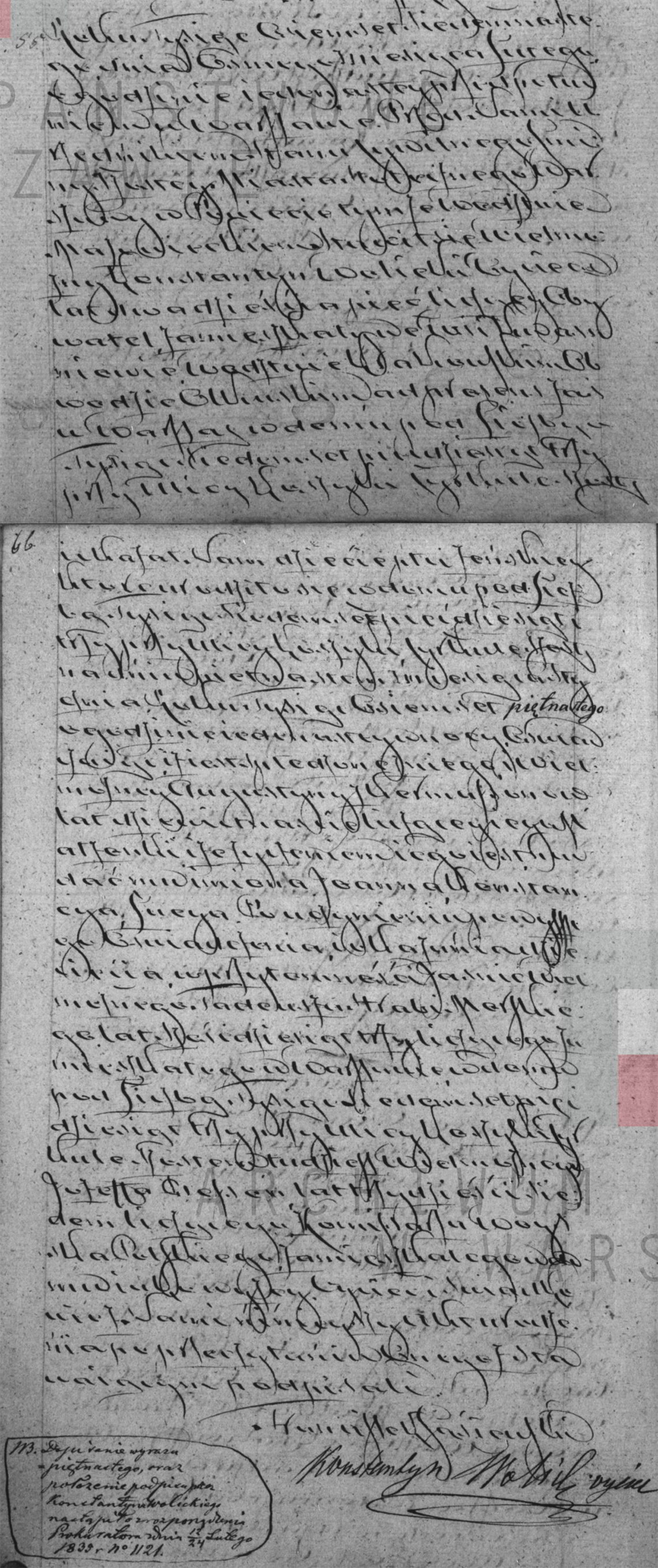Akt stanu cywilnego urodzenia Joanna Konstancya Łucya Wolicka 15.01.1815 r.
