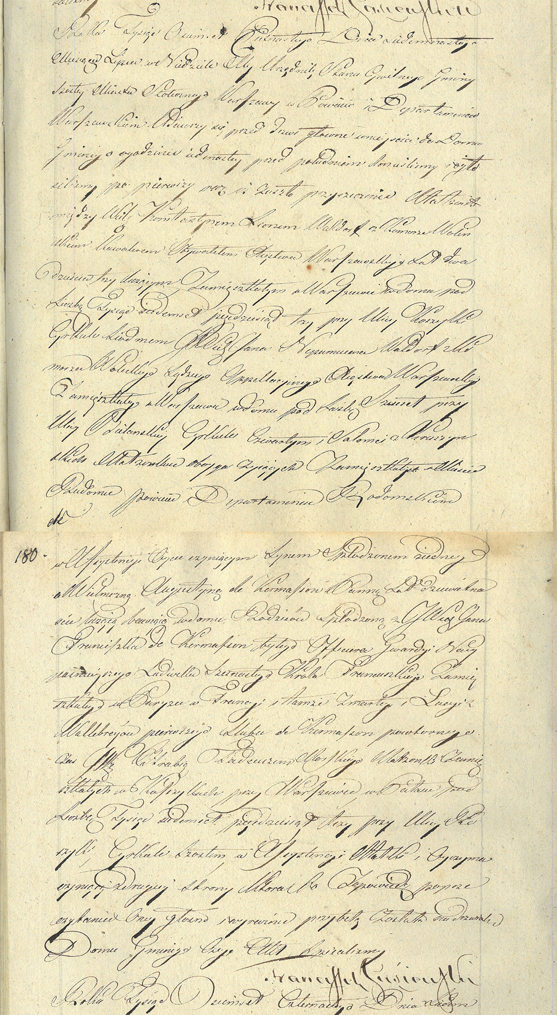 Akt zapowiedzi małżeństwa Konstantyn Leon Wolicki & Augustyna de Kermasson 14.07.1814 r.