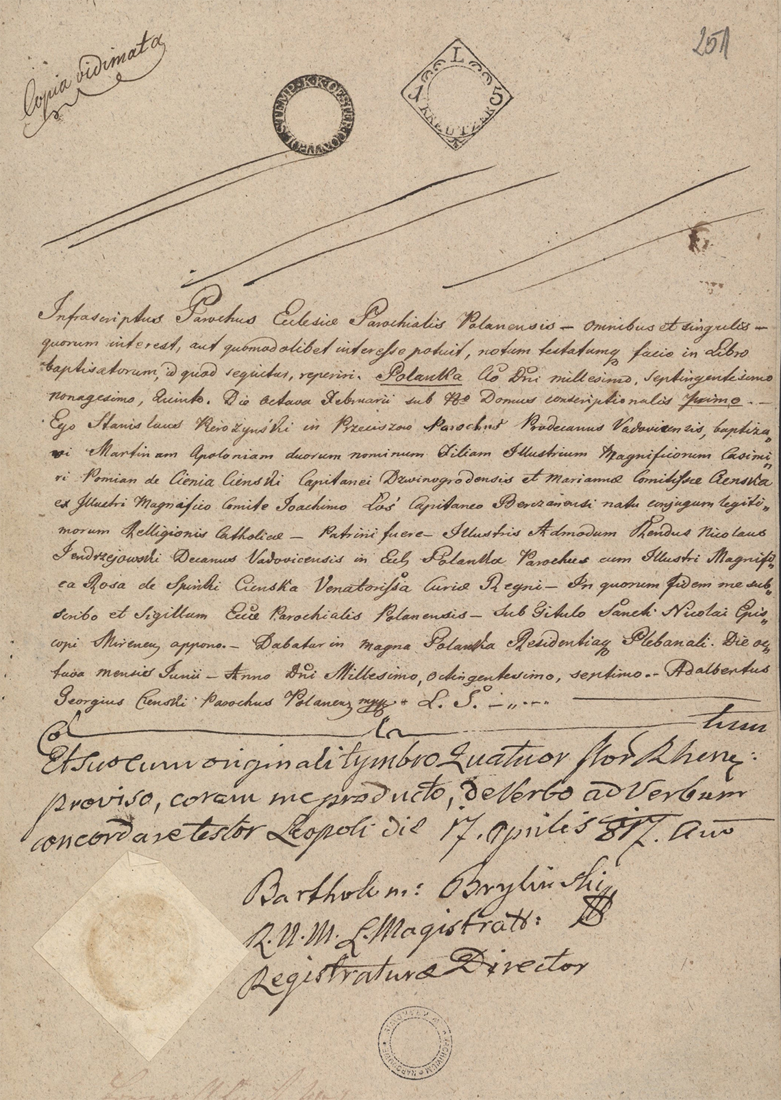 Alegaty do małżeństwa Stanisław Gostkowski & Martyna Apolonia Cieński (03.11.1817 r.) (4)