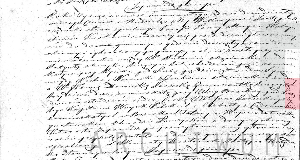 Akt zapowiedzi I małżeństwa Antoni Męciński & Domicella Zarzecka 28.06.1818 r.